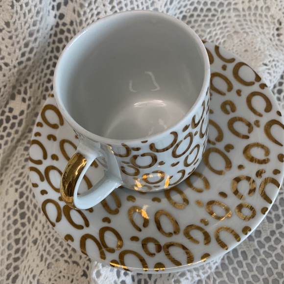 Tirschenreuth Bavaria, Made in Germany,White and Gold Tea Cup Set - Picture 3 of 6